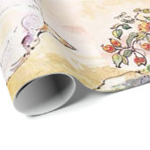 Jemima Puddle Duck loopt met Fox Cadeaupapier (Rol Hoek)