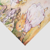 Jemima Puddle Duck loopt met Fox Tissuepapier (Detail)