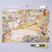 Jemima Puddle Duck loopt met Fox Tissuepapier (Craft)