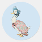 Jemima Puddle Duck Ronde Sticker (Voorkant)