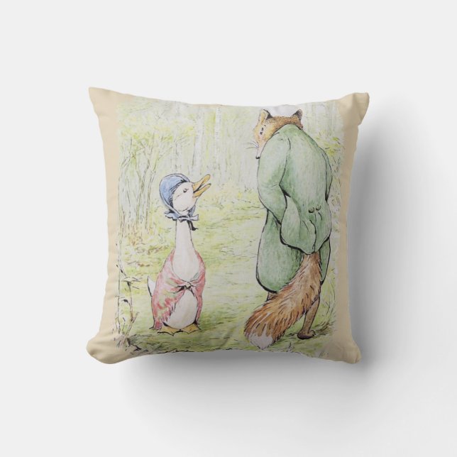 Jemima Puddle-Duck & The Fox Cushion Kussen (Voorkant)
