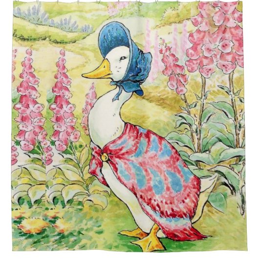 “Jemima Puddle Duck” van Beatrix Potter Douchegordijn (Voorkant)