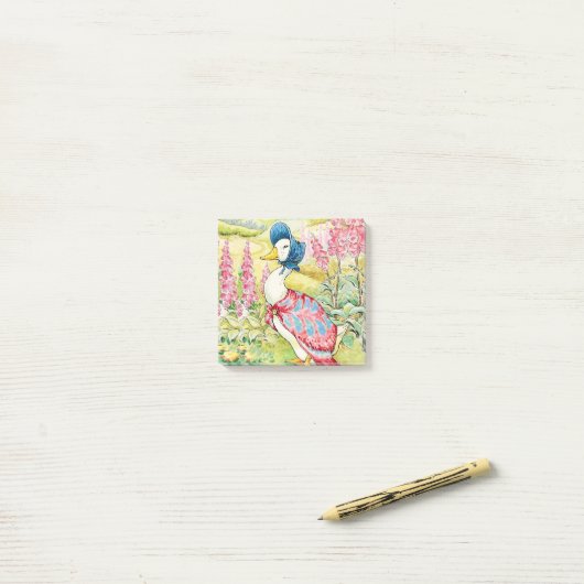 “Jemima Puddle Duck” van Beatrix Potter Post-it® Notes (Op bureau)