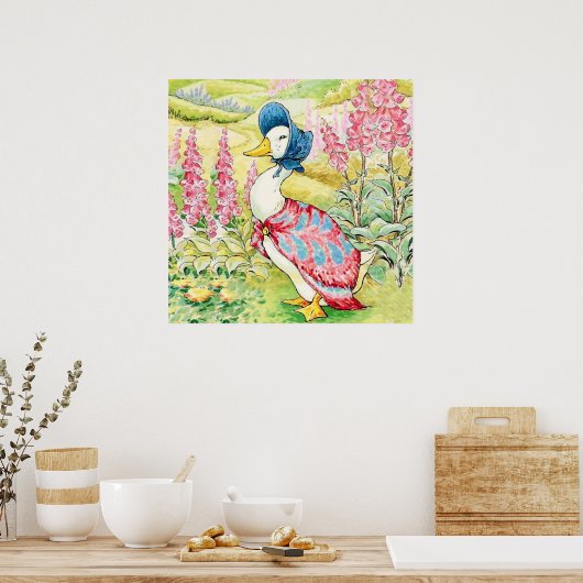 "Jemima Puddle Duck" van Beatrix Potter Poster (Keuken)