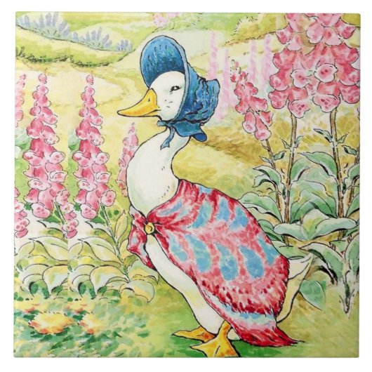 "Jemima Puddle Duck" van Beatrix Potter Tegeltje (Voorkant)