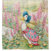 Jemima Puddle eend bij de vijver Douchegordijn (Voorkant)