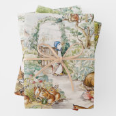 Jemima Puddle en Duck Peter de Konijn Mix Inpakpapier Vel (In situ)