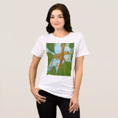 Jeminee! Gekko schilderen Tri-Blend Shirt (Voorkant volledig)