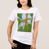 Jeminee! Gekko schilderen Tri-Blend Shirt (Voorkant)