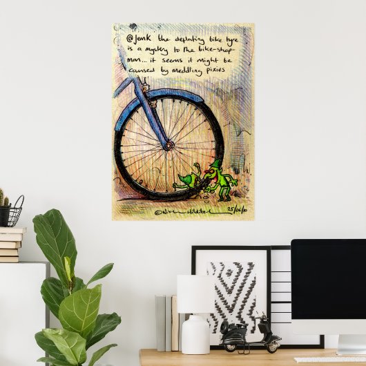 @jemK irkafirka print (Thuiskantoor)