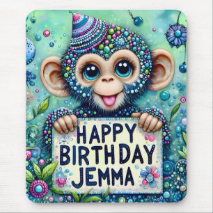 JEMMA ~ BABY CHIMPANSEE ~ Mousepad Muismat