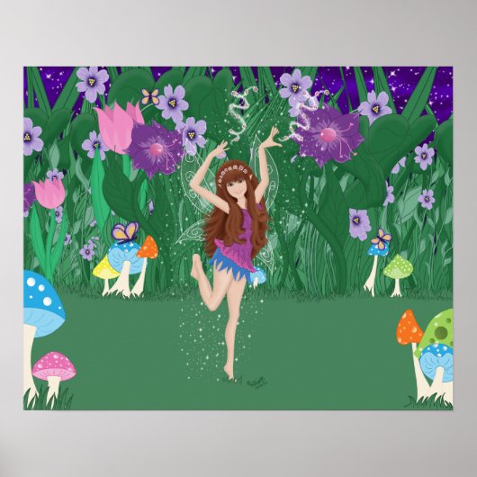 Jen de Dansende Flower Fairy Poster (Voorkant)