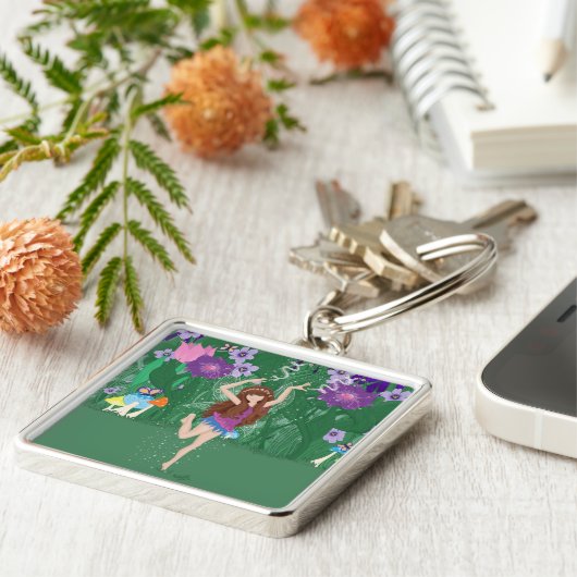 Jen de Dansende Flower Fairy Sleutelhanger (Zijkant)