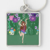 Jen de Dansende Flower Fairy Sleutelhanger (Voorkant)