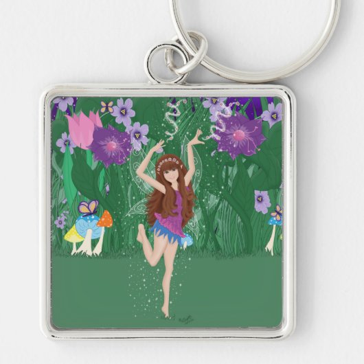 Jen de Dansende Flower Fairy Sleutelhanger (Voorkant)