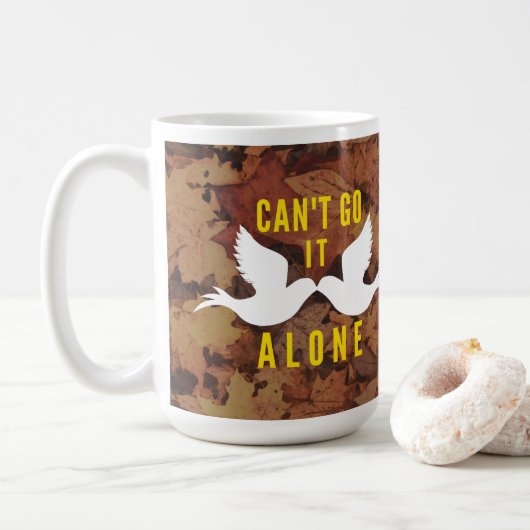 Jen Hawley Can't Go It Alone 15 oz Mok met Songtek (Met donut)