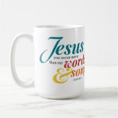 Jen Hawley Woorden en liedjes Mok met tekst (Links)