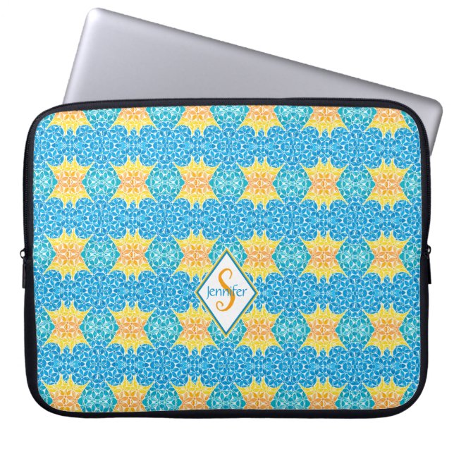 Jen Mosaic Laptophoes Laptop Sleeve (Voorkant)