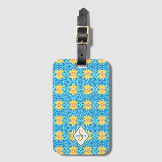 Jen Mosaic Luggage Tag Bagagelabel (Voorkant (verticaal))