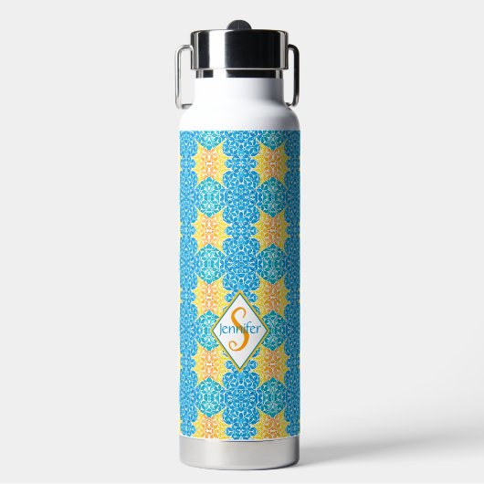 Jen Mosaic Water Bottle Waterfles (Voorkant)