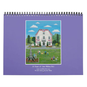 Jen Niles Art 12-maands wandkalender Kalender
