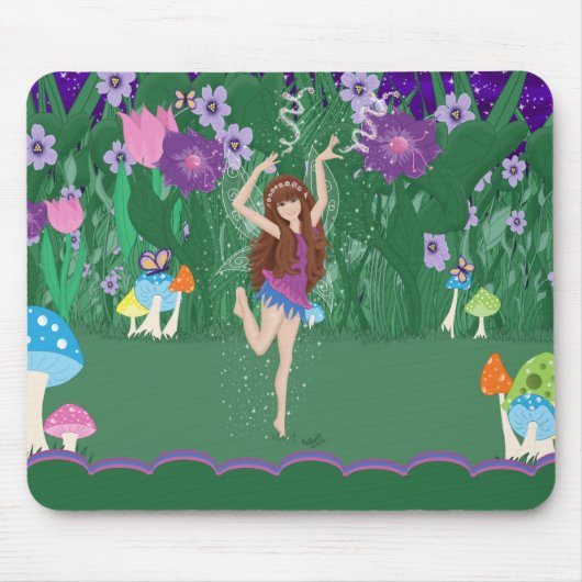 Jen the DansFlower Fairy Mousepad Muismat (Voorkant)