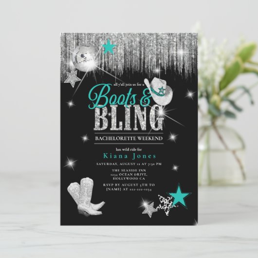 Jena McBride Boots 'n Bling Disco ID925 Kaart (Staand voorkant)