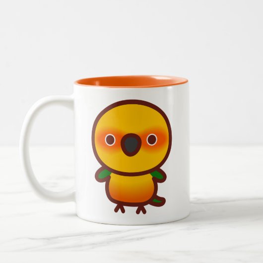 Jenday Conure Tweekleurige Koffiemok (Links)