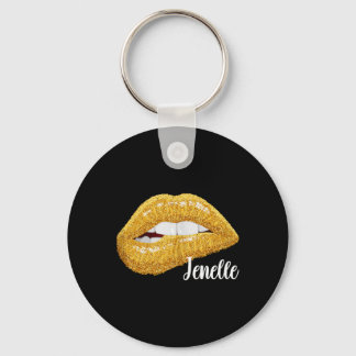 Jenelle - cadeau met naam en zonder mouwen sleutelhanger