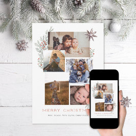 Jeneverbes Fotocollage Feestdagenkaart