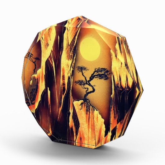 Jeneverbomen op kliffen fotoblokken (Rechts)