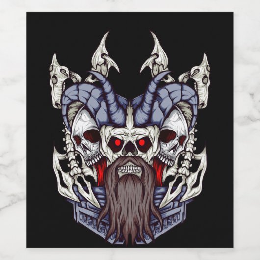 Jenglot Wijn Etiket (Enkel label)