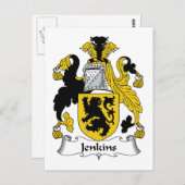 Jenkins Family Crest Briefkaart (Voorkant / Achterkant)