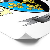 Jenkins Family Crest Coat of Arms Poster (Hoek)