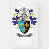 Jenkins Family Crest Coat of Arms Spandoek (Verticaal)