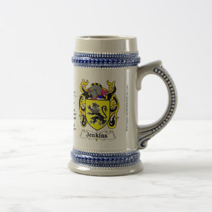 Jenkins Family Crest Stein Bierpul