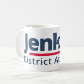 Jenkins for District Attorney Coffee Mok (Voorkant links)