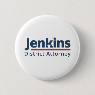 Jenkins for District Attorney Ronde Button 5,7 Cm