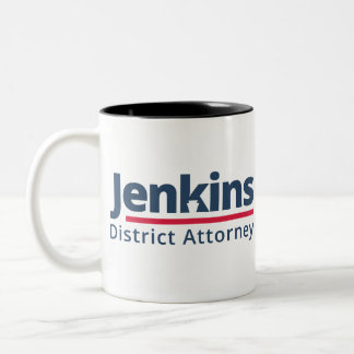Jenkins for District Attorney Tweekleurige Koffiemok