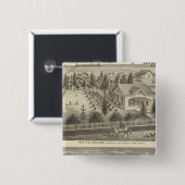 Jenkins, Snyder residences Vierkante Button 5,1 Cm (Voorkant /achterkant)