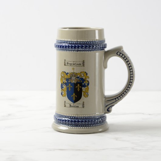 Jenkins Wapenmunt Stein/Jenkins Crest Stein Bierpul (Rechts)