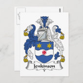Jenkinson Family Crest Briefkaart (Voorkant / Achterkant)