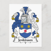 Jenkinson Family Crest Briefkaart (Voorkant)