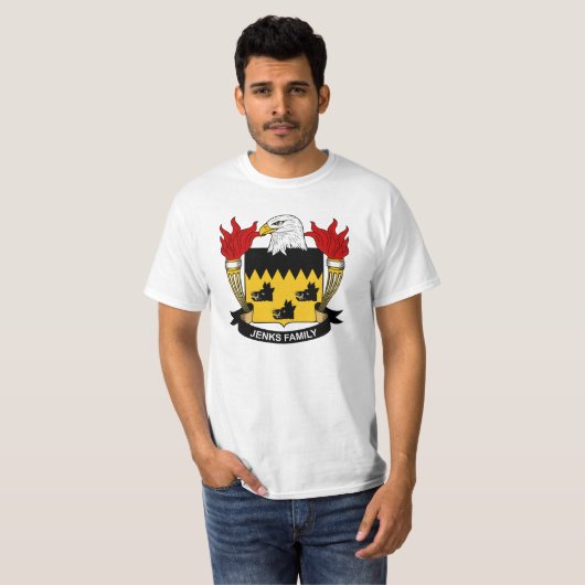 Jenks Family Crest T-shirt (Voorkant volledig)