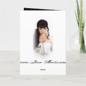 Jenn Martin (zwarte bikini) Verjaardag Kaart (Achterkant)