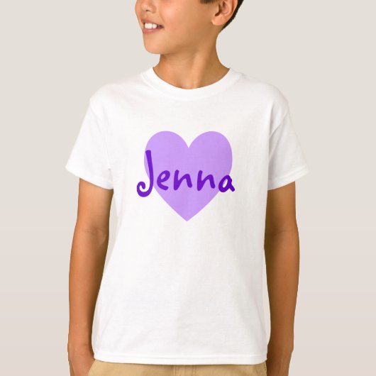 Jenna in Paars T-shirt (Voorkant)