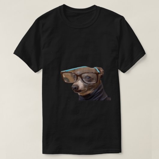 Jenna Marbles_ dog Kermit met bril T-shirt (Design voorkant)