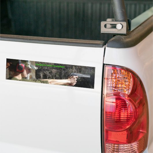 Jenna Pistool Range Bumpersticker (Op Truck)