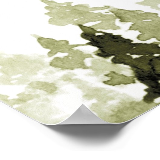 JENNA Rustic Pine Tree Baby shower WelkomstPoster Poster (Hoek)