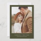 JENNA Rustic Pine Tree Save the Date Kaart (Achterkant)